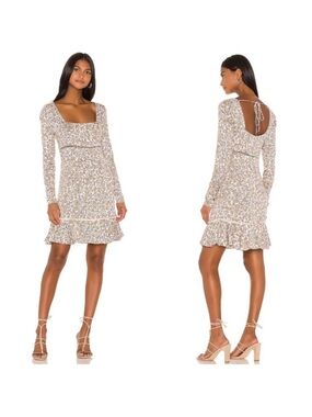 Free People Boheme Long Sleeve Mini Dress